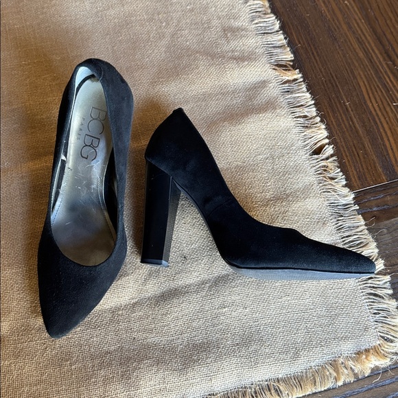 BCBG paris black suede Heels - Picture 2 of 9